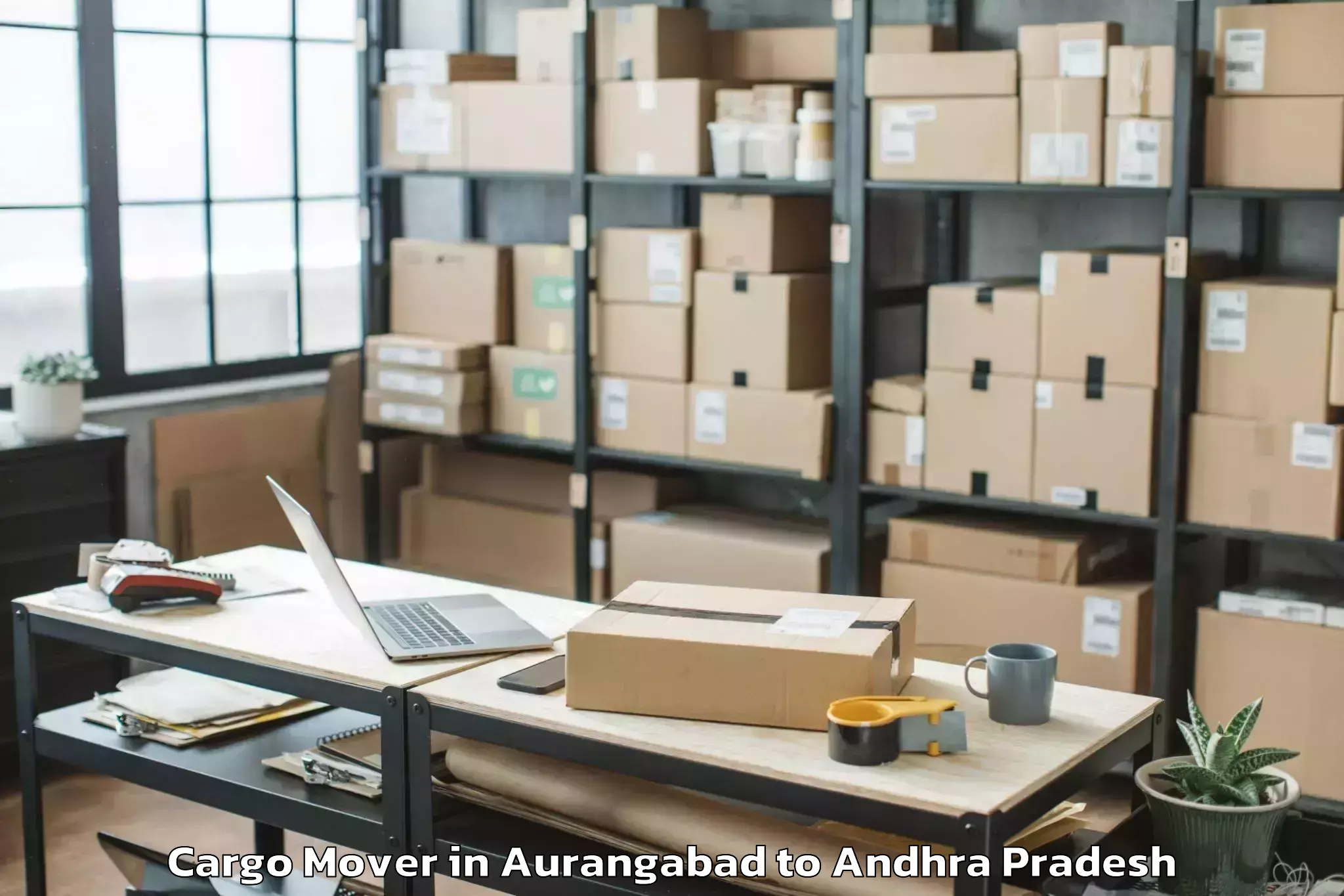 Easy Aurangabad to Yaddanapudi Cargo Mover Booking